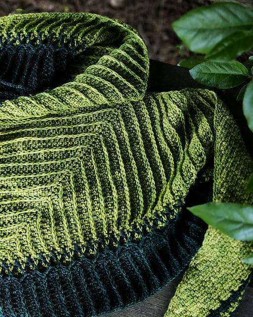 Linen Leaf Shawl Crochet Class - Wednesdays 9/30, 10/7, 10/14, 10/28, 11/4