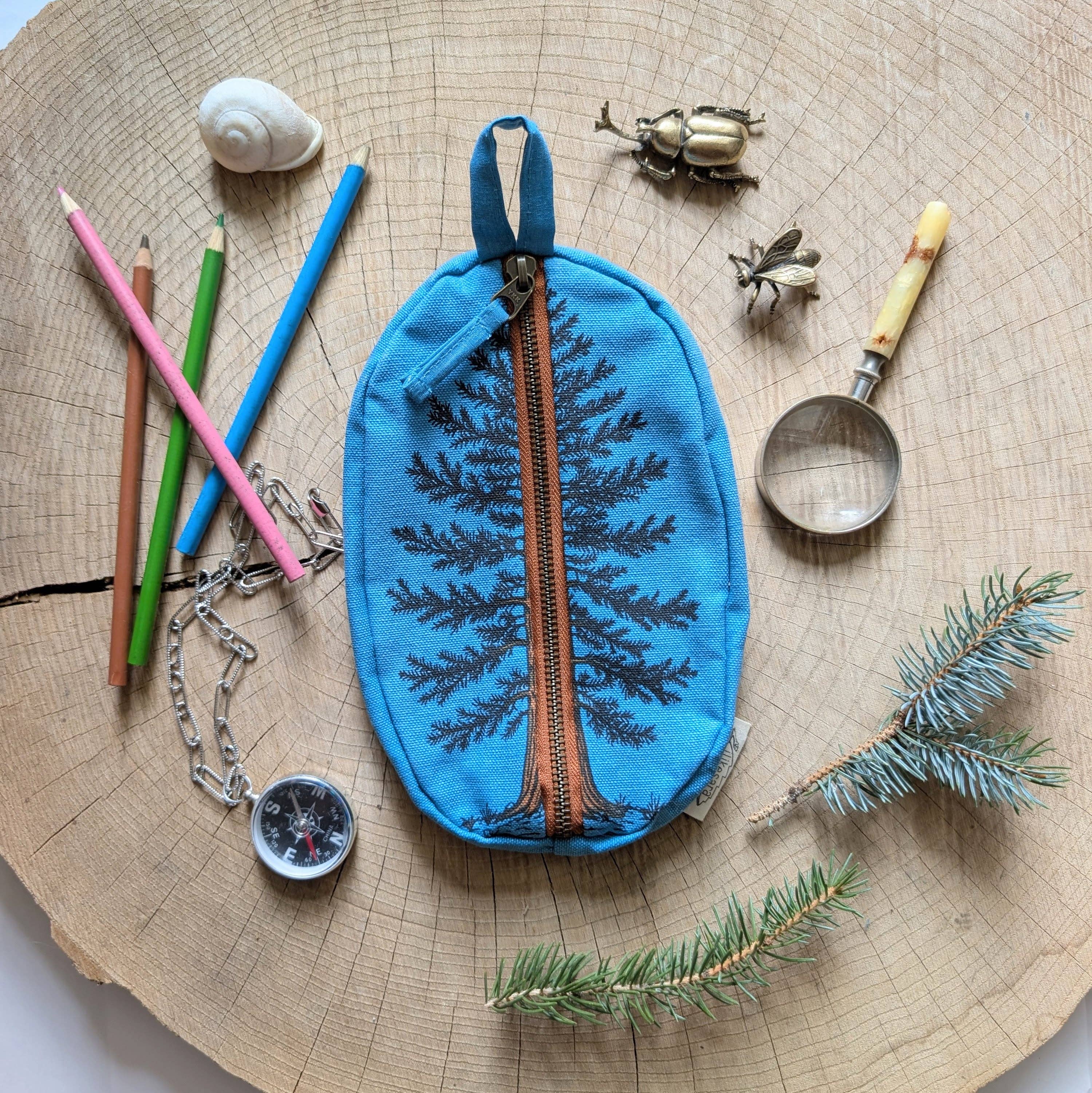 Pine Zippered Notions Pouch