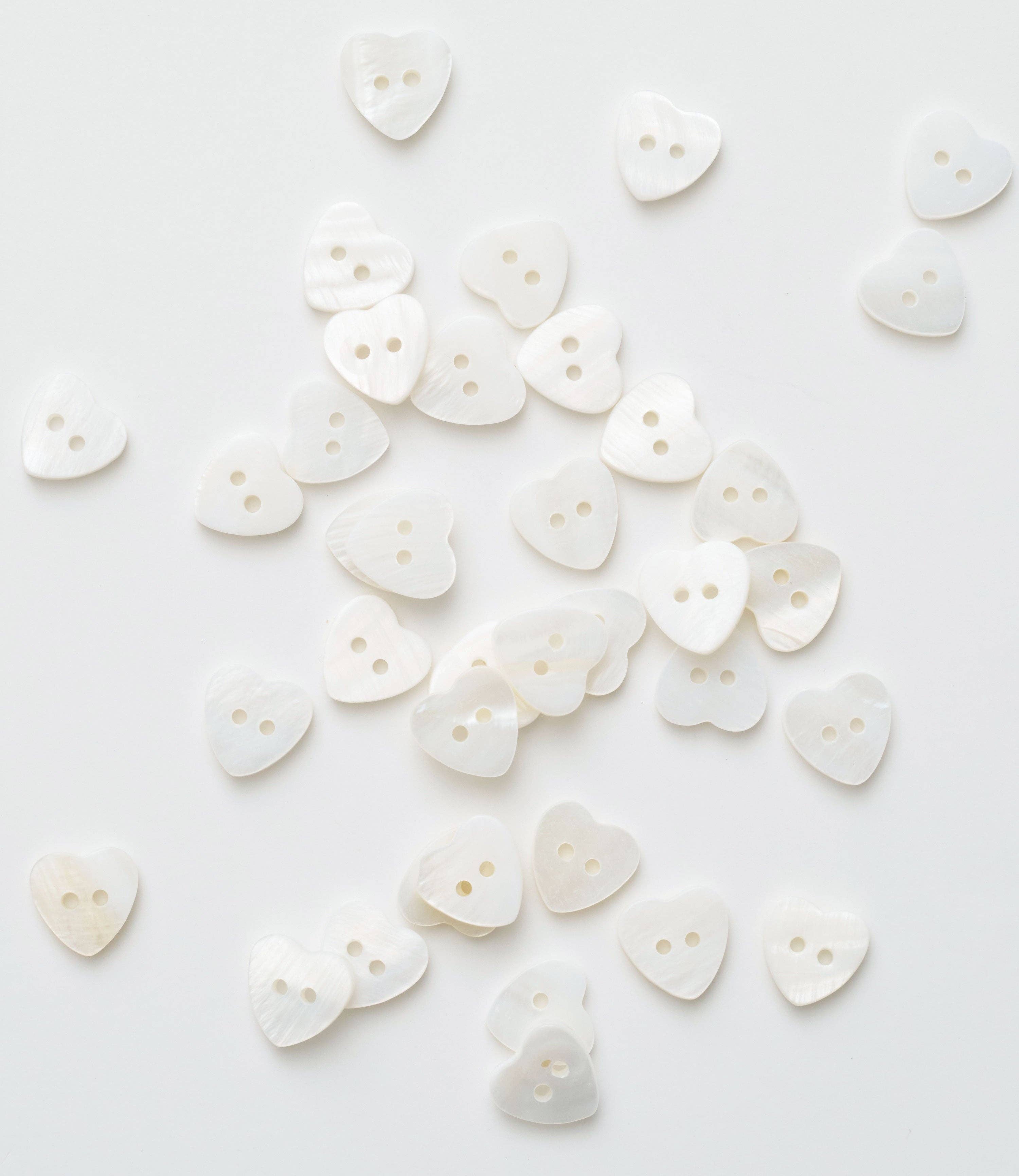 Heart Shaped Shell Buttons