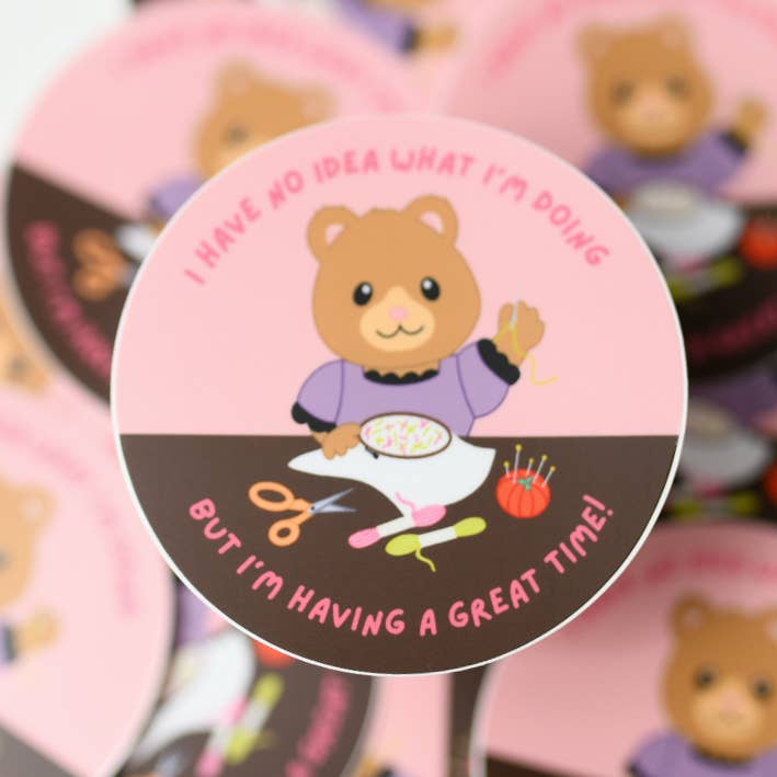 Great Time Bear Sticker