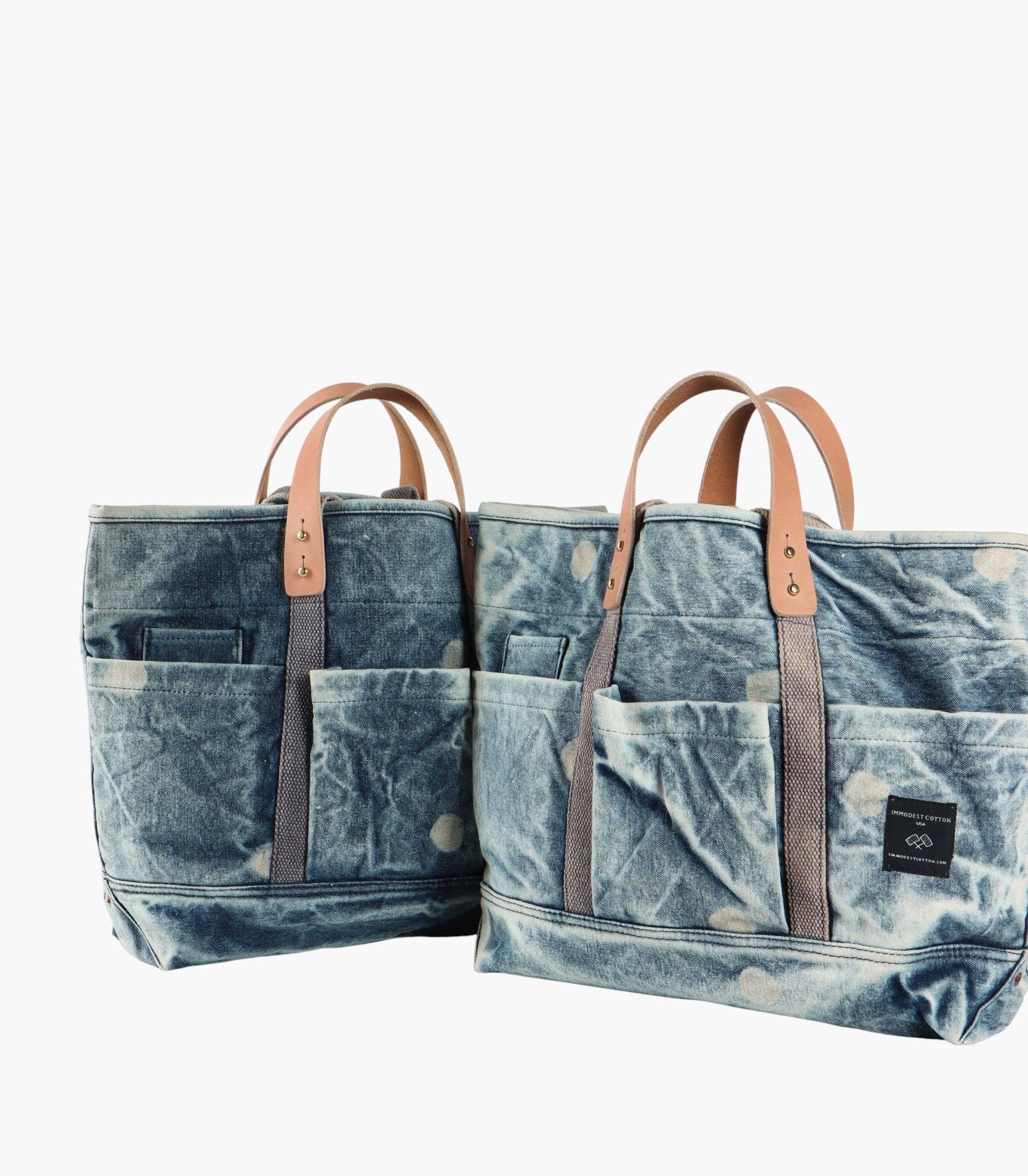 Construction Tote Denim Moon