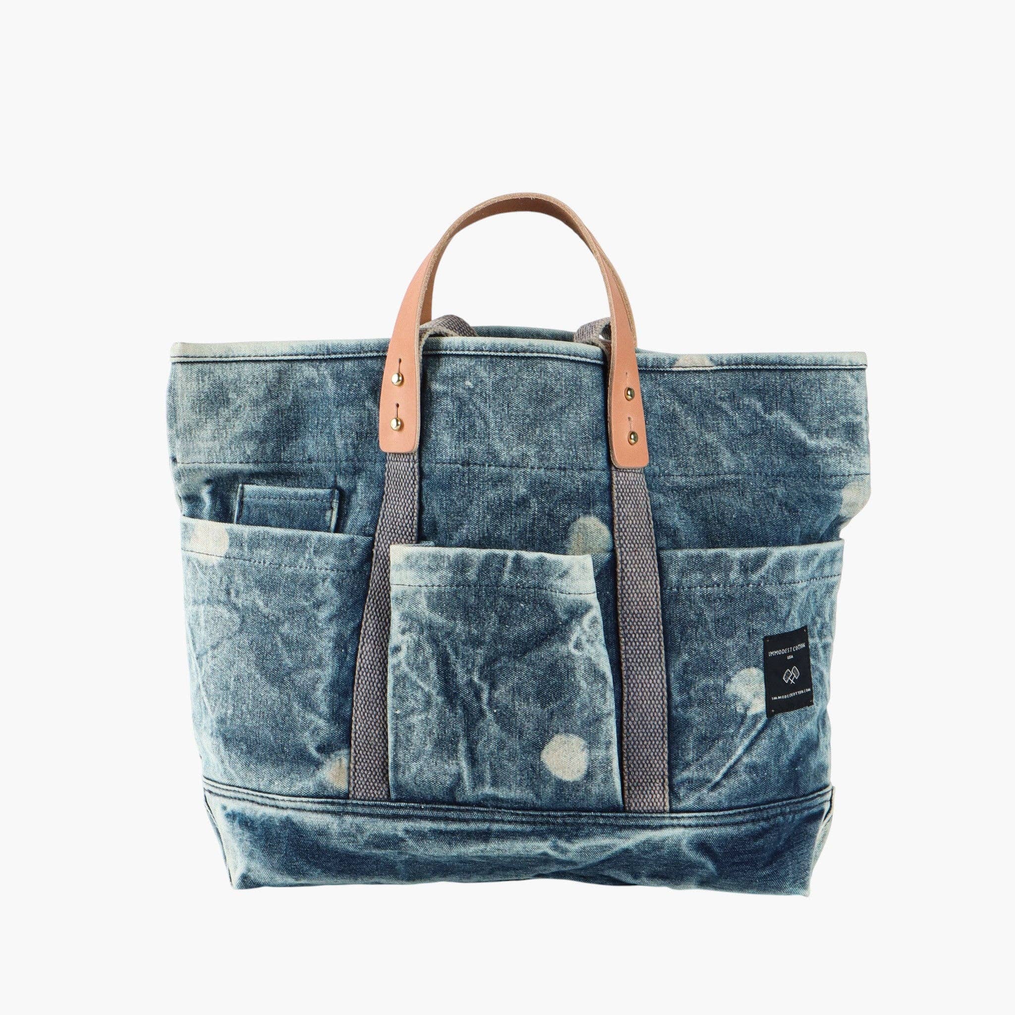 Construction Tote Denim Moon