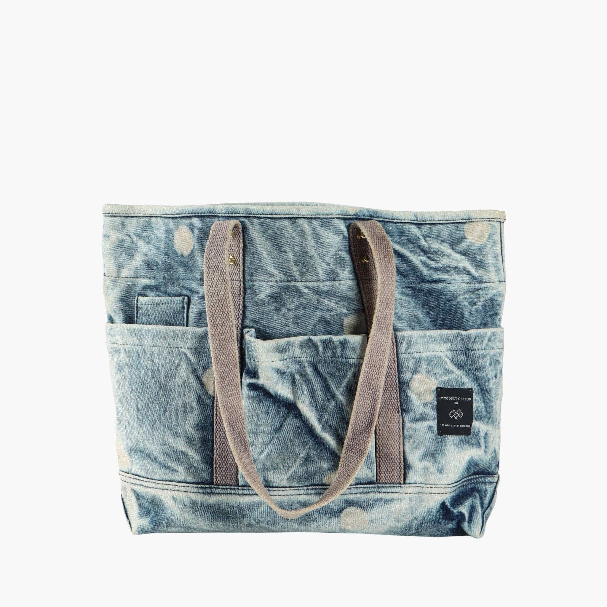 Construction Tote Denim Moon