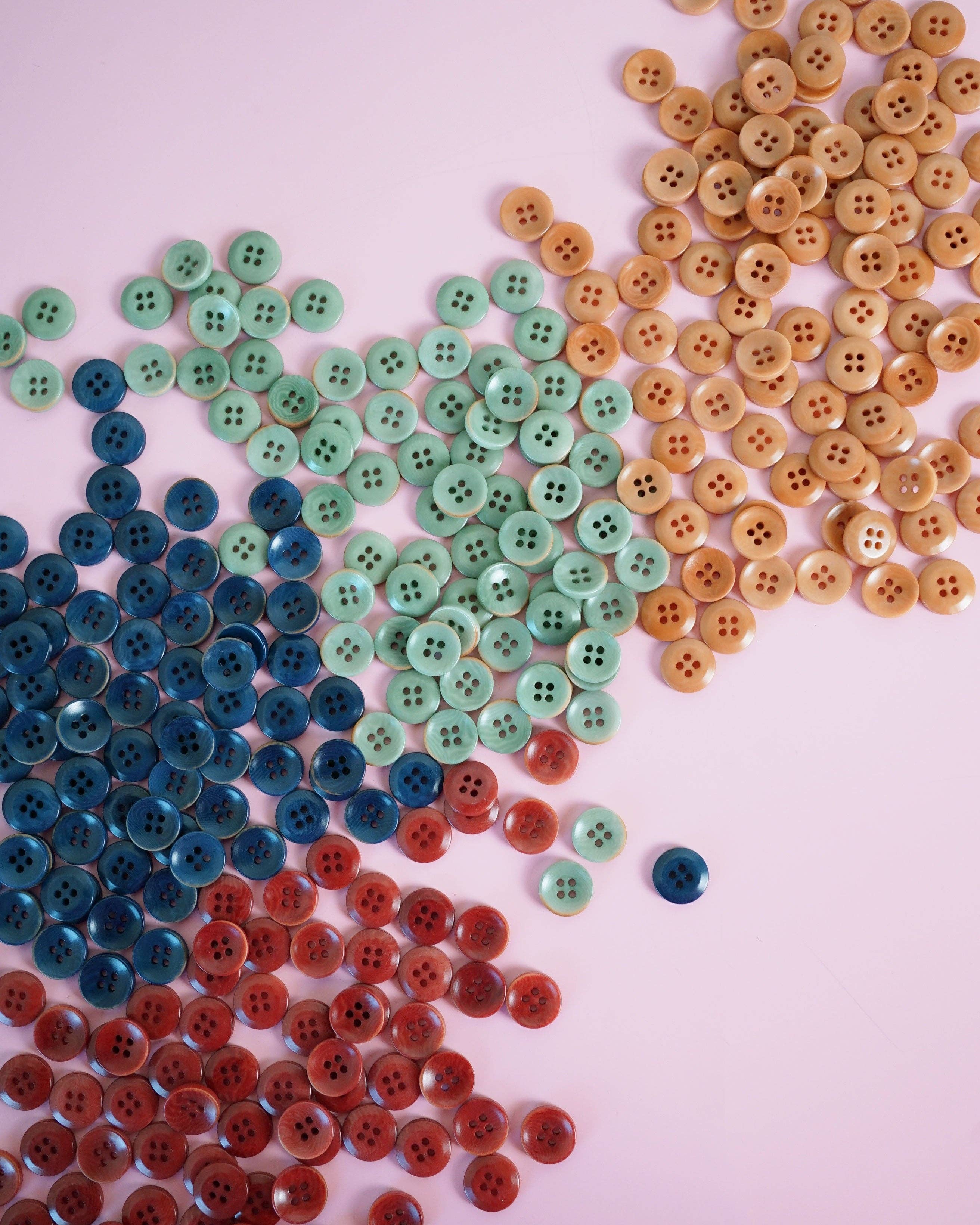 Caramel Corozo Nut Buttons - 1/2"
