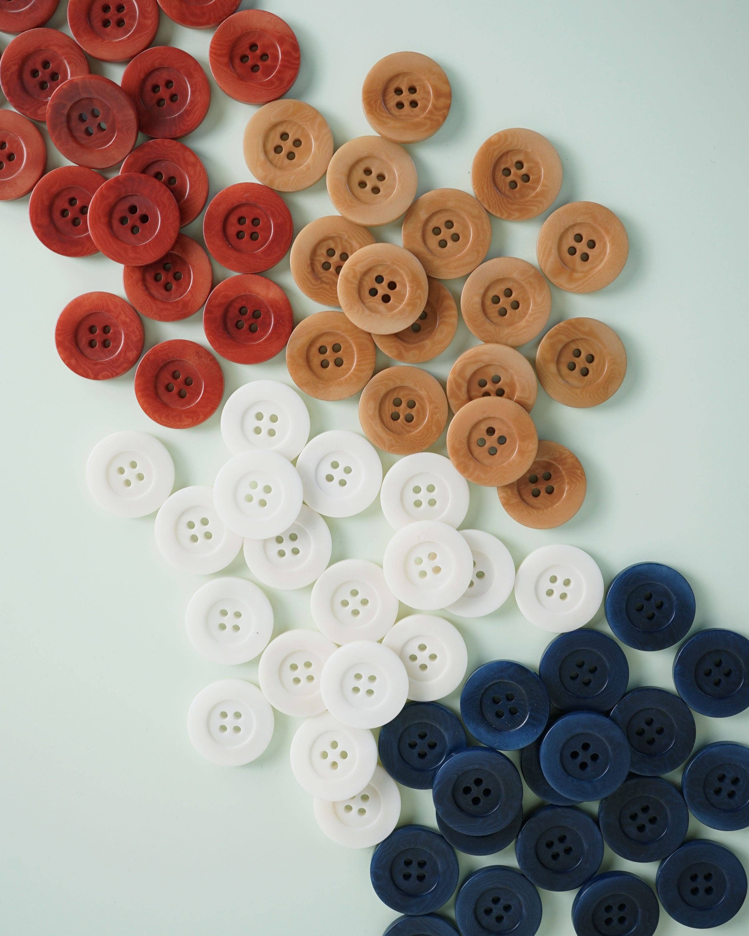 Caramel Corozo Nut Buttons - 1"