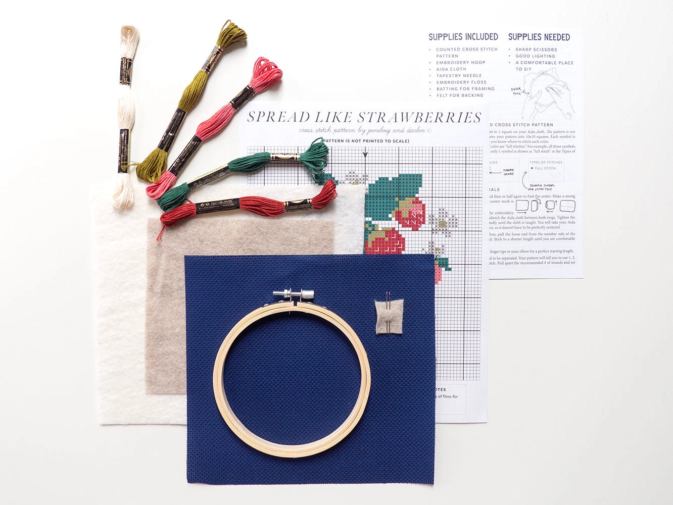 Junebug and Darlin Embroidery Kits