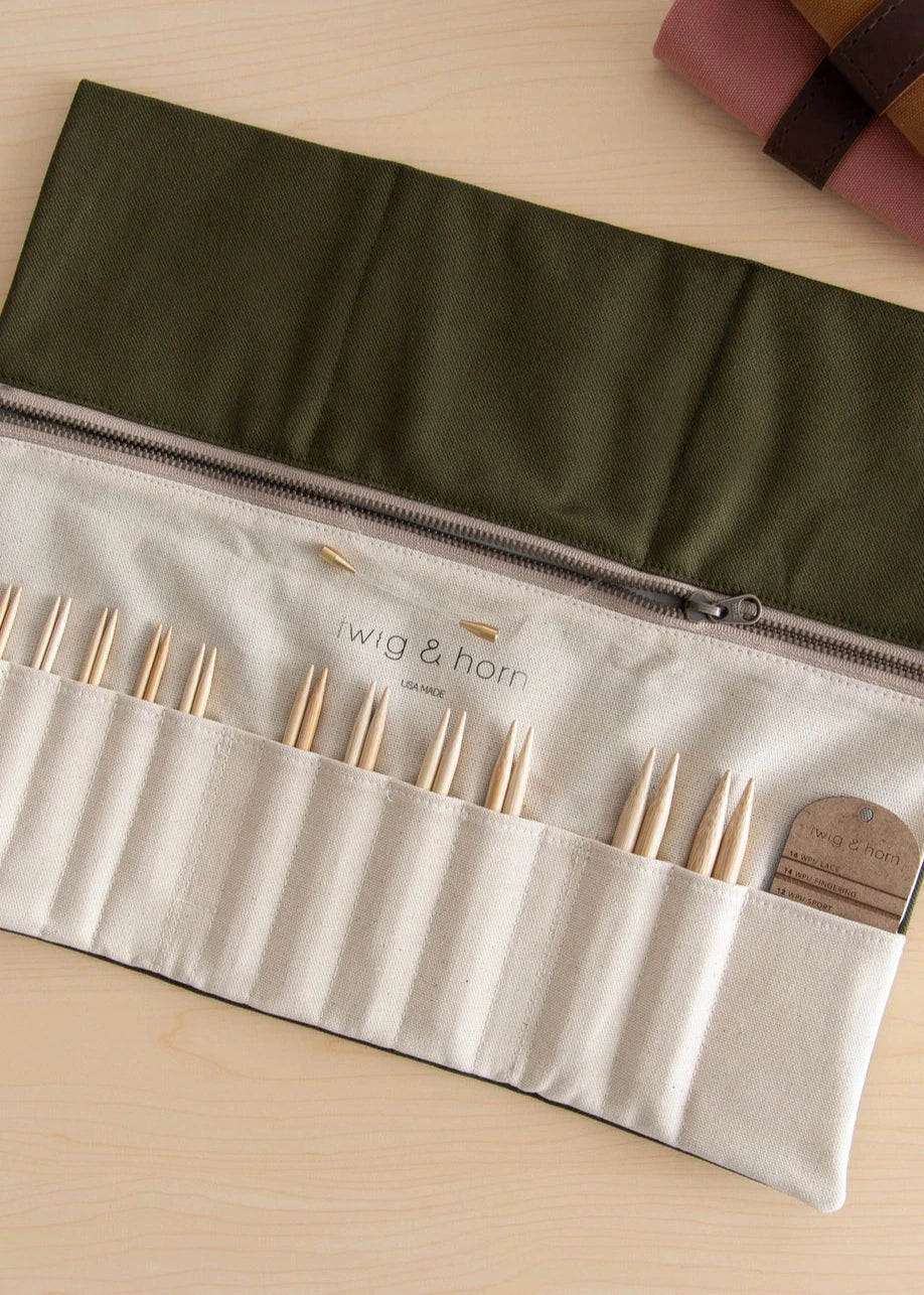 Twig & Horn Canvas Needle Case