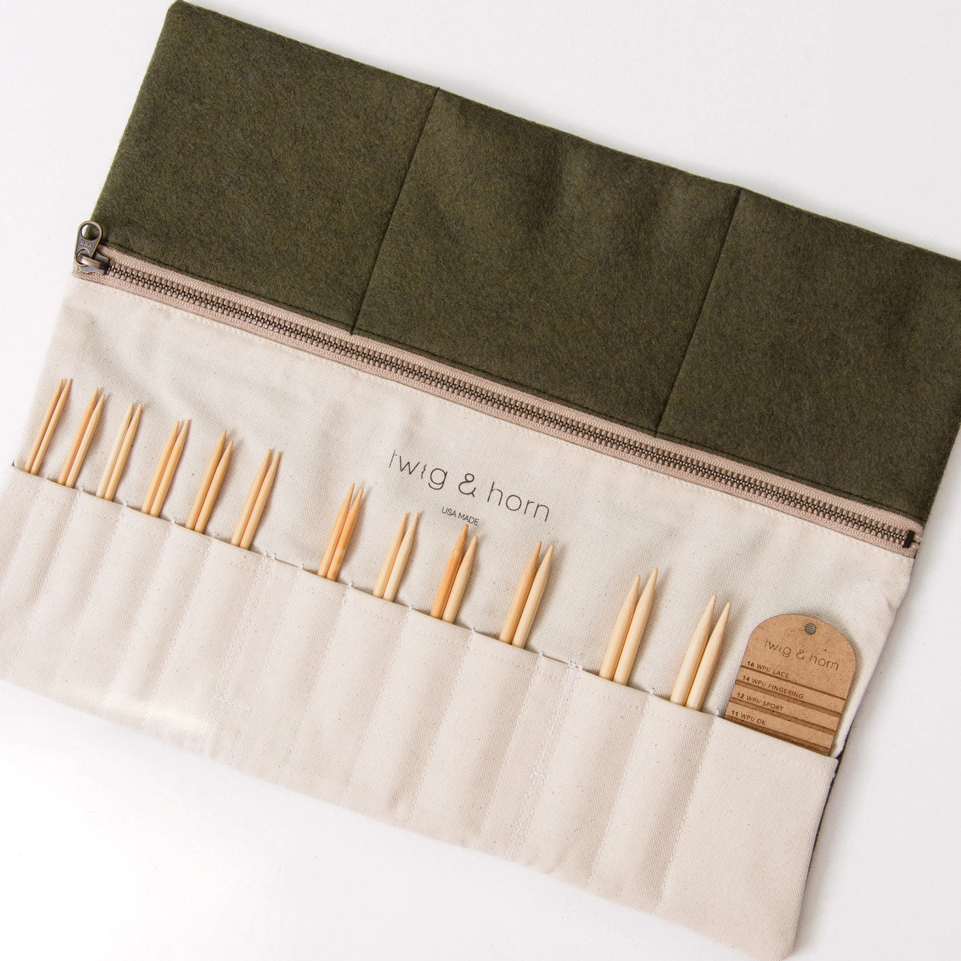 Twig & Horn Wool Needle Case