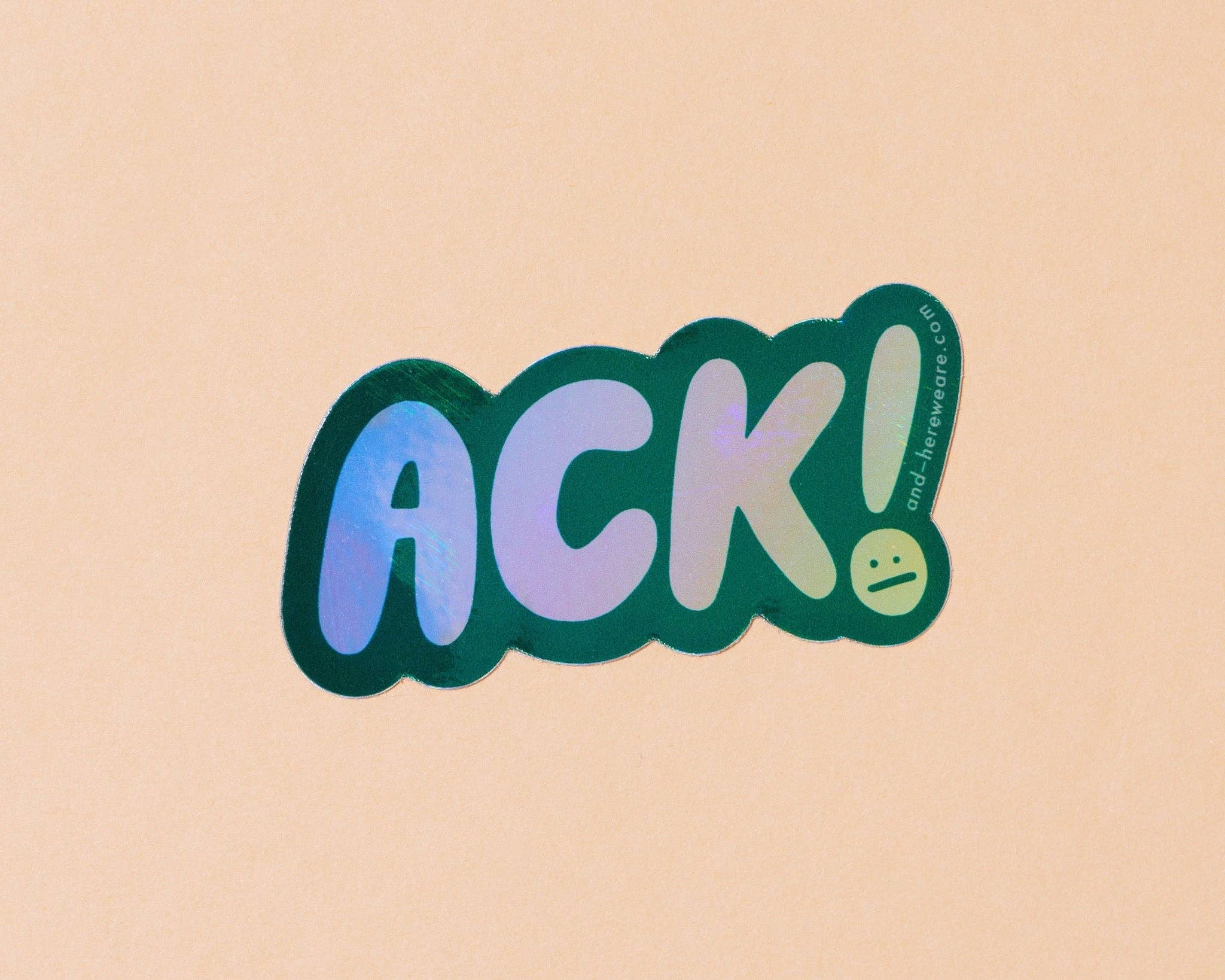 Ack! Vinyl Sticker