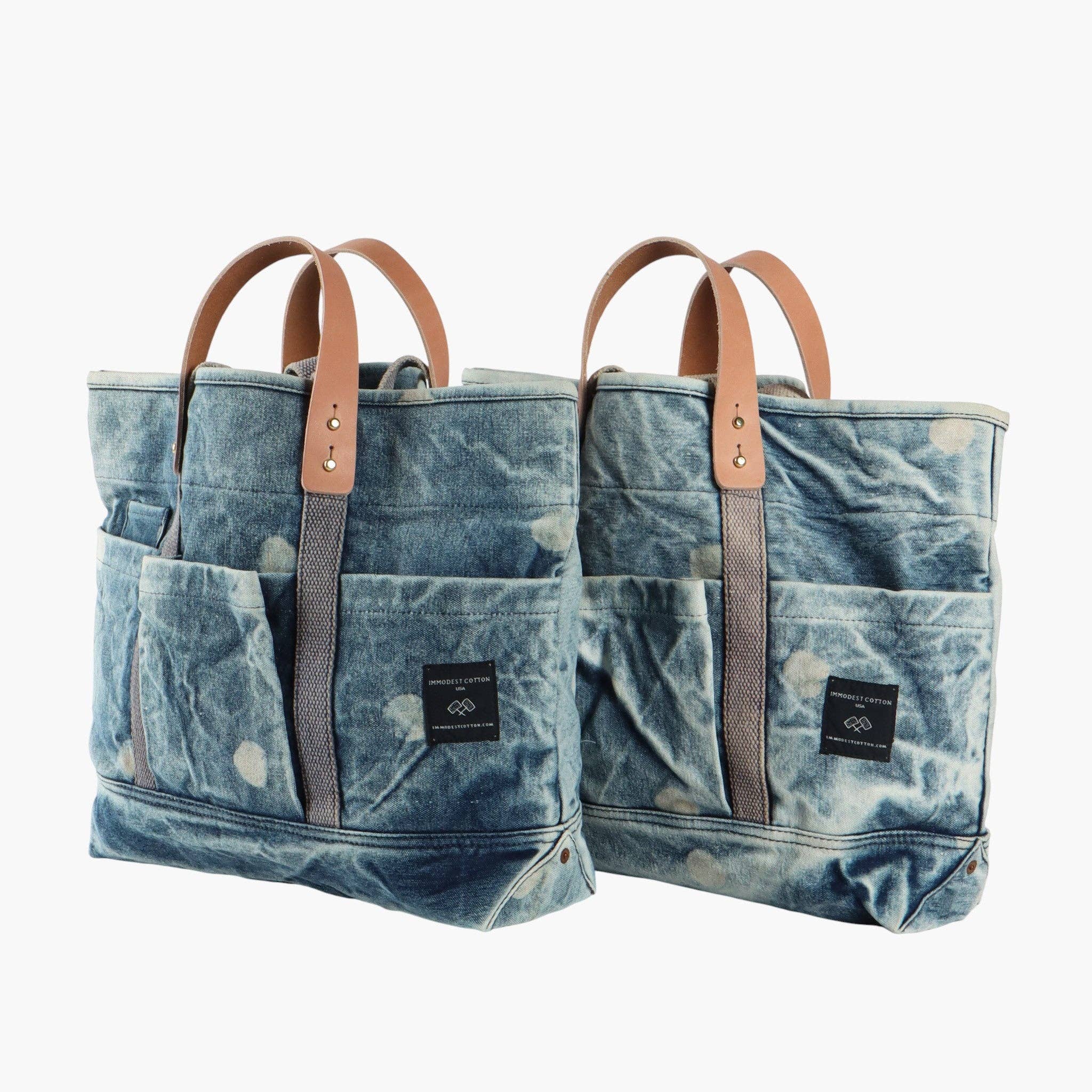 Construction Tote Denim Moon
