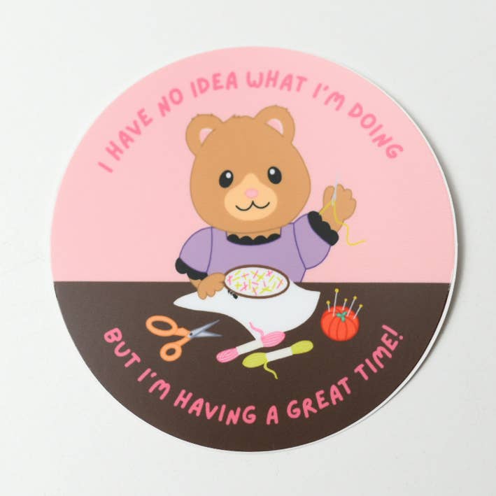 Great Time Bear Sticker