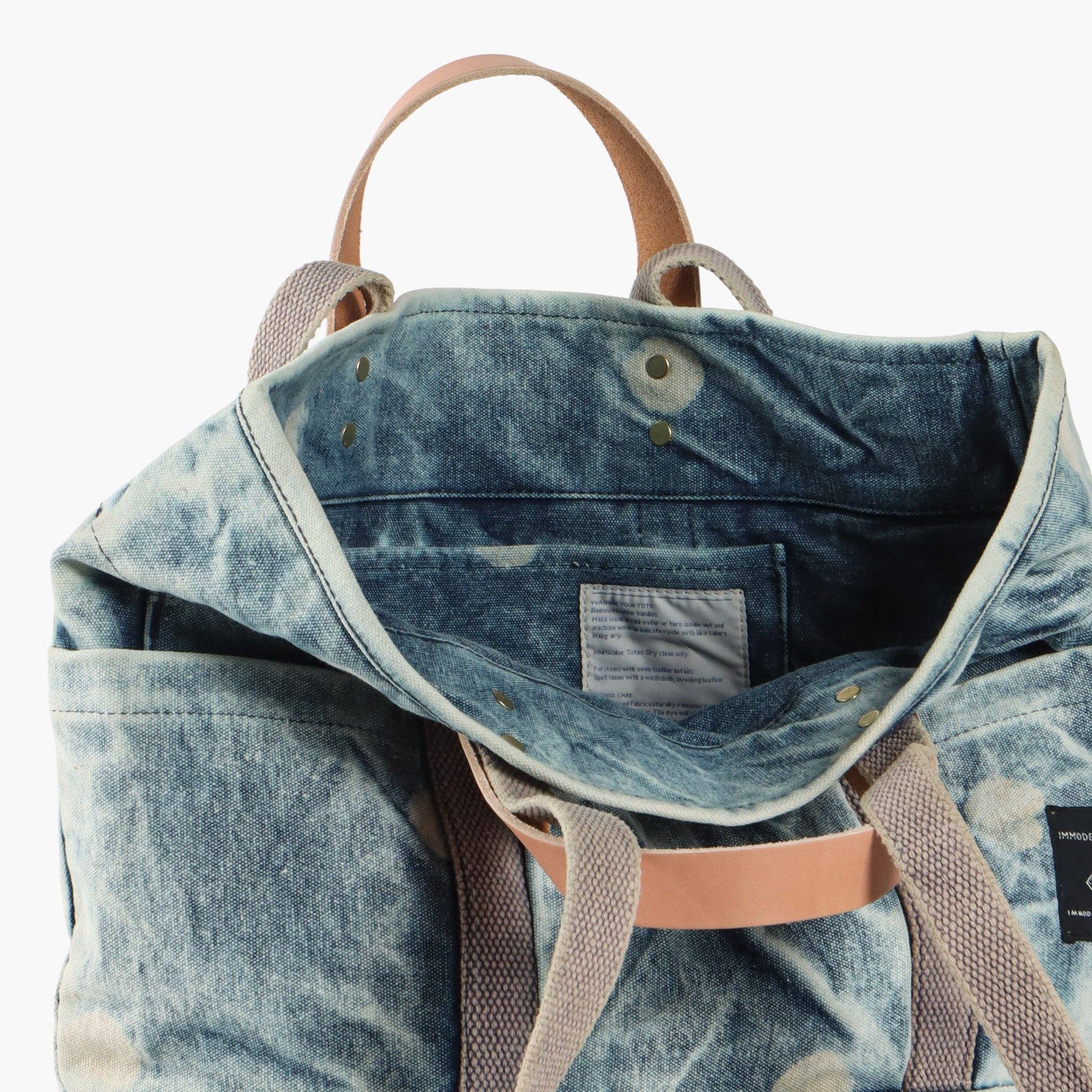 Construction Tote Denim Moon