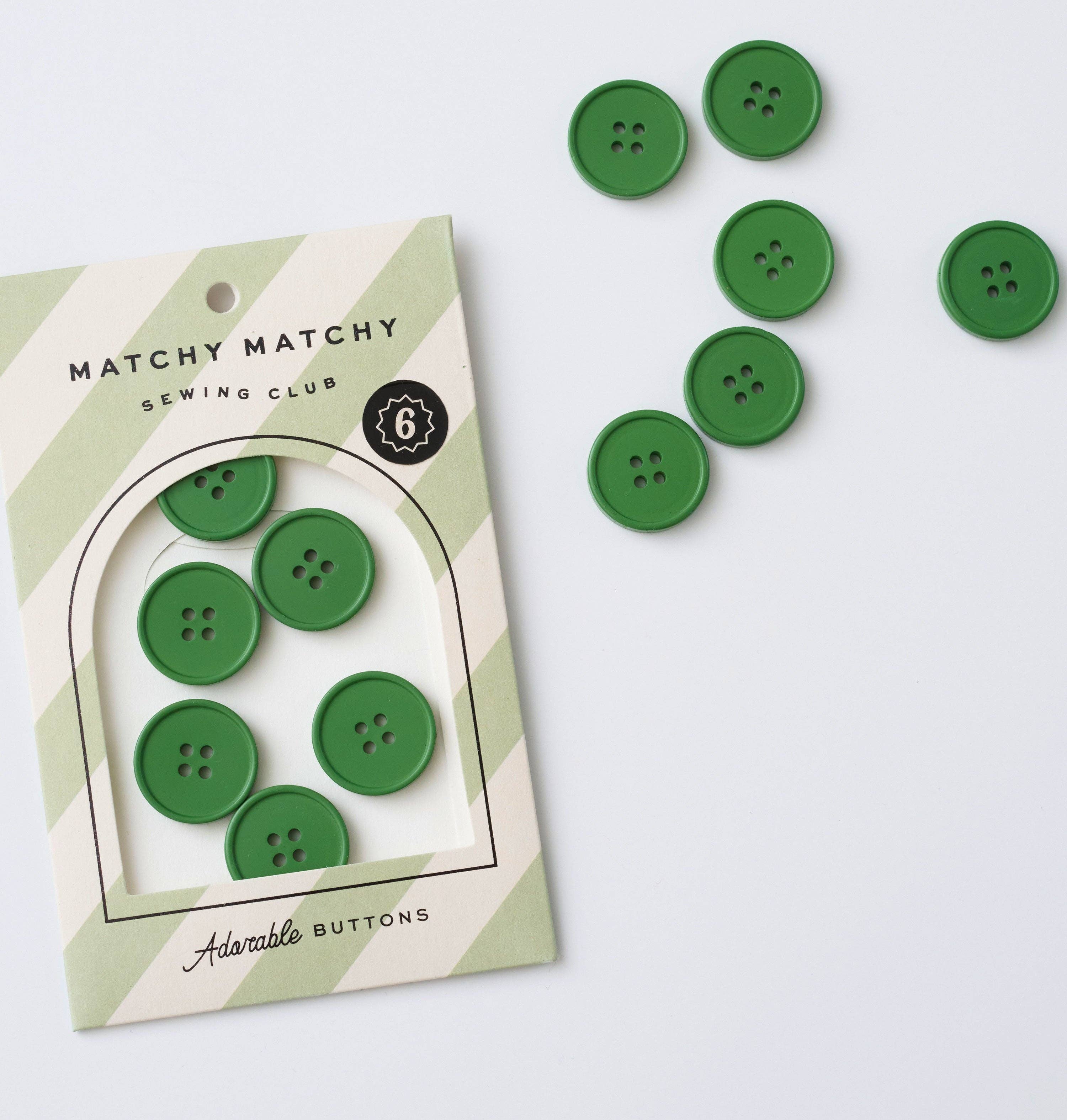 Grass Retro Buttons