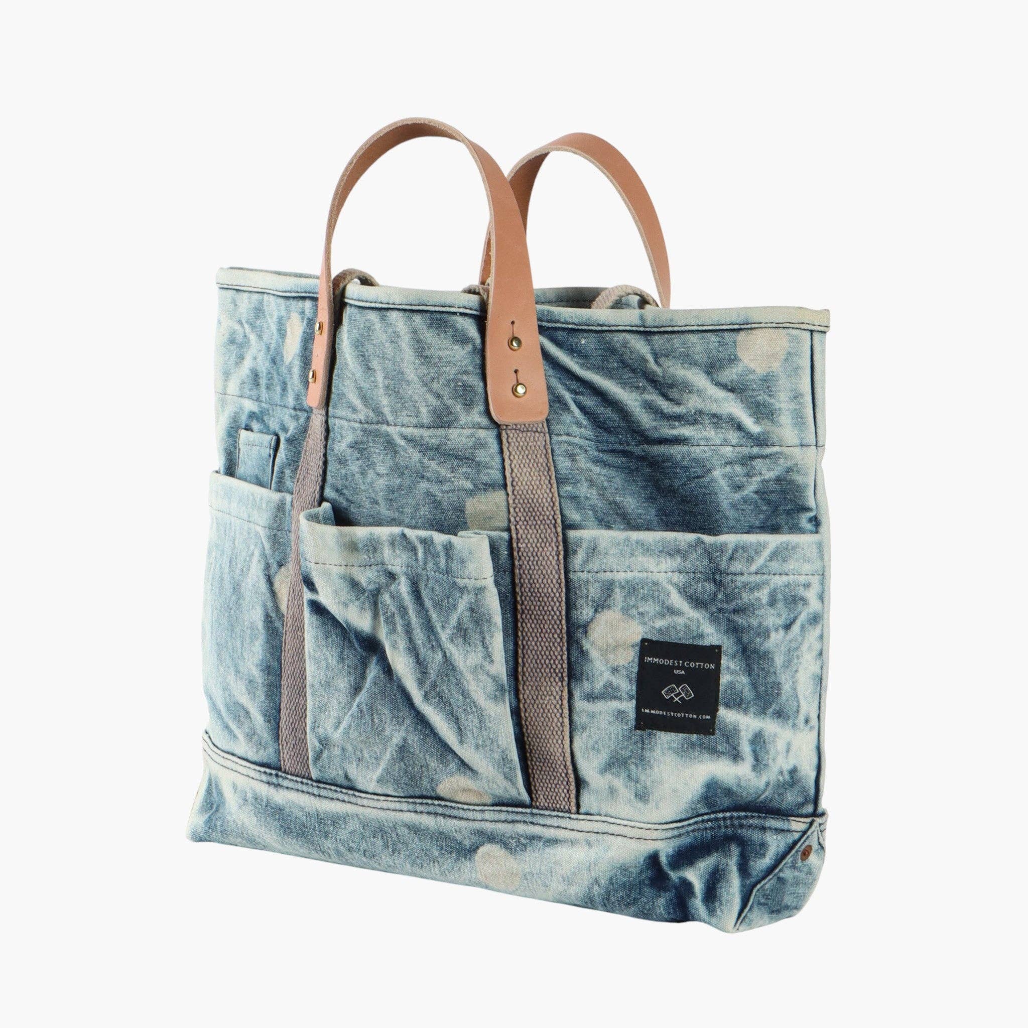 Construction Tote Denim Moon