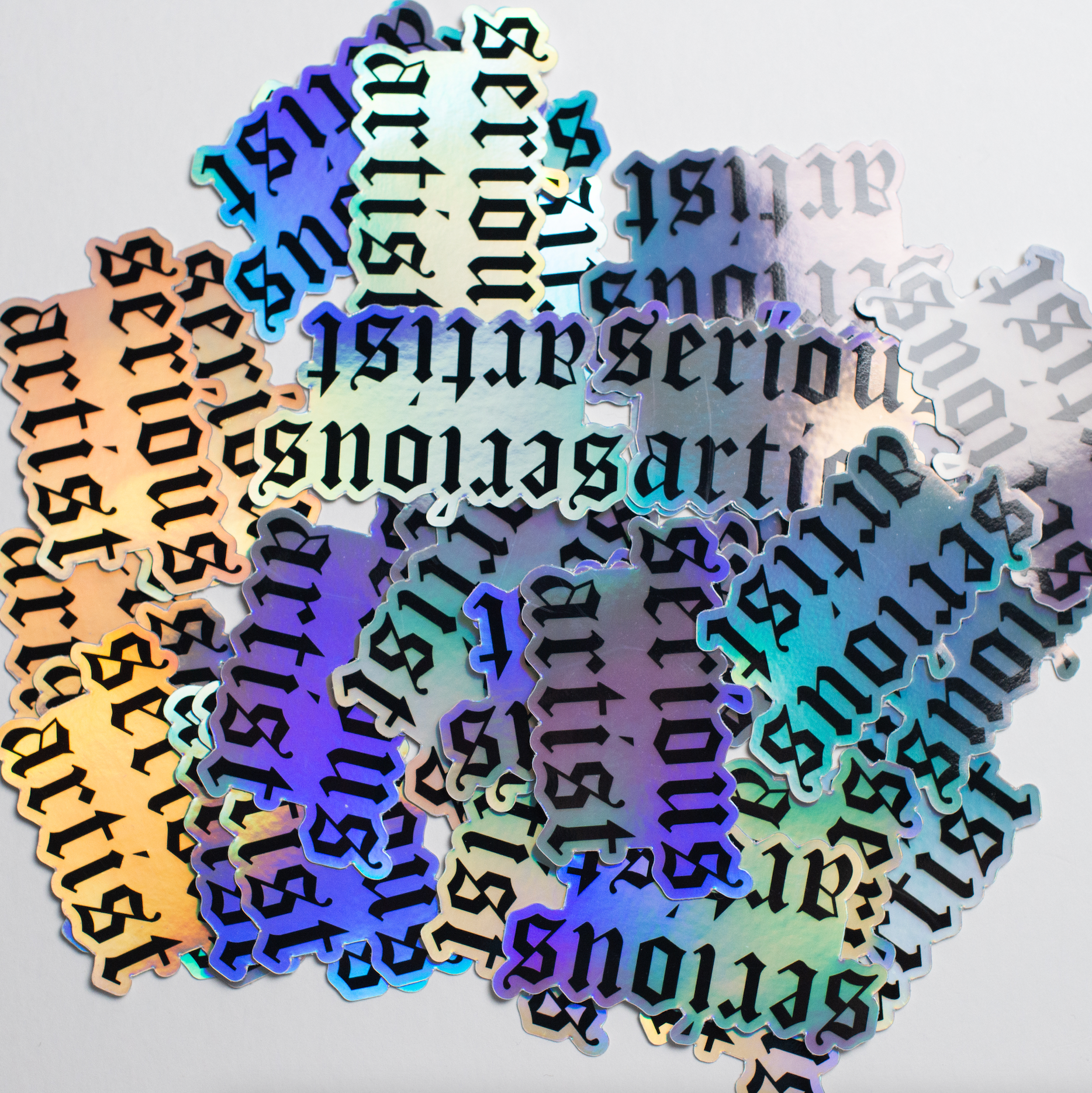 Serious Artist Holographic Sticker