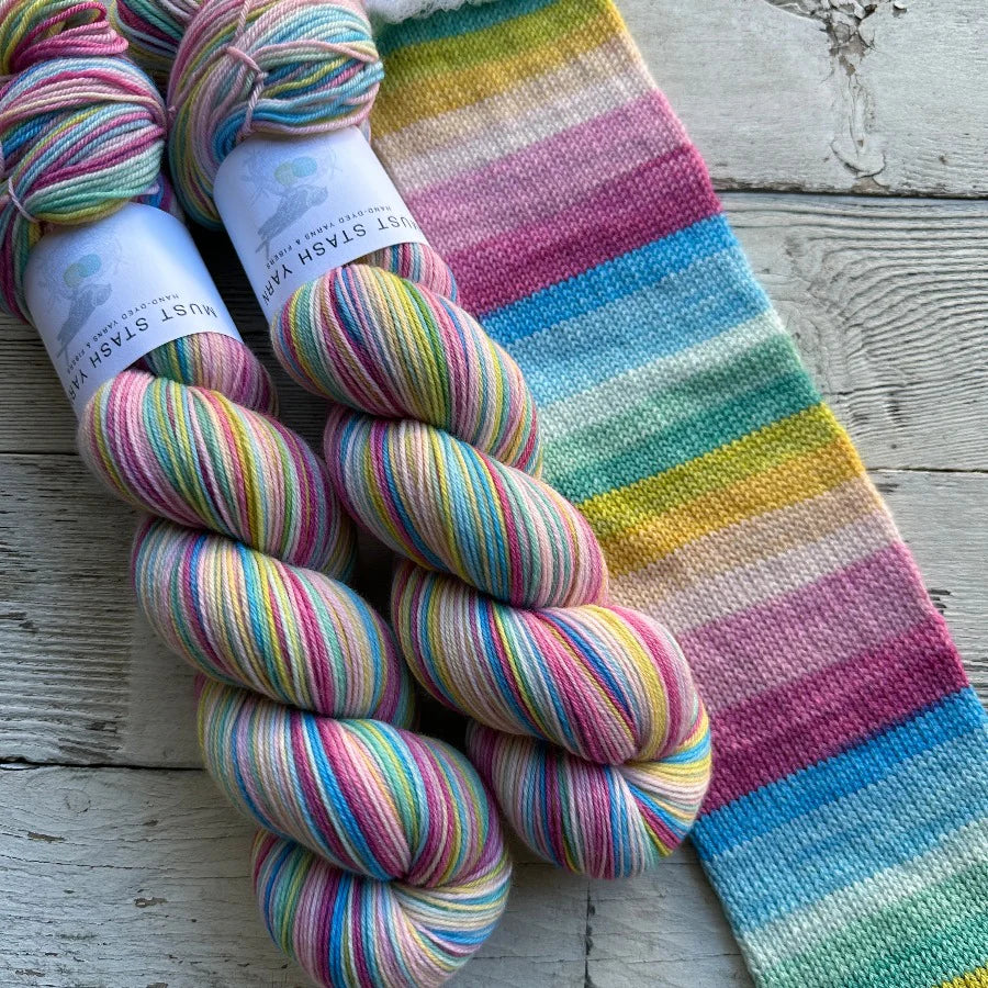 Must Stash Perfect Must Match Sock - Self Striping Yarn